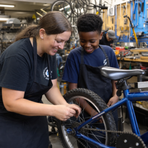 Everyday Heroes: The Neighborhood Volunteers Fixing Up Bikes for Kids