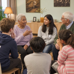 How to Host an Intergenerational Storytelling Night for Seniors and Youth